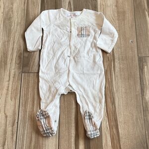 Burberry Baby one piece footie